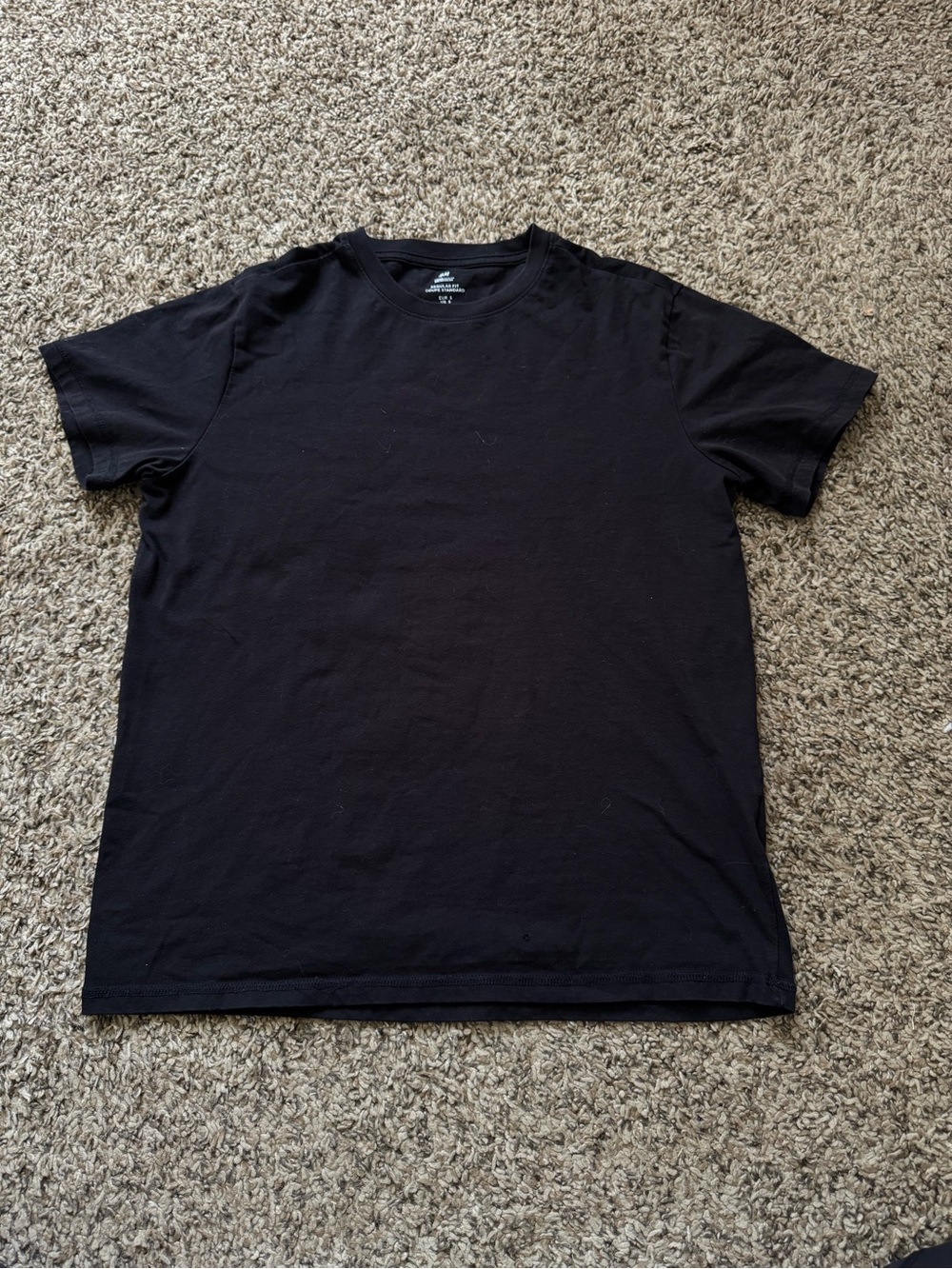 H&M Black Short Sleeve Crew Neck T-Shirt